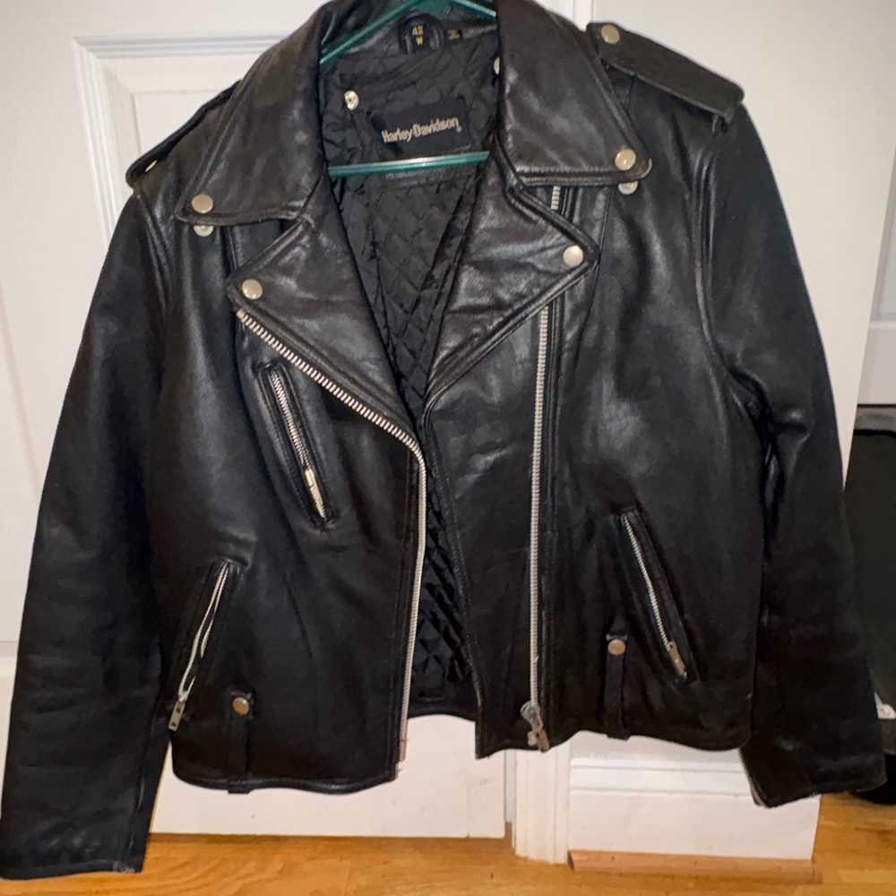 Harley-Davidson Black Quilted Leather Biker Jacket